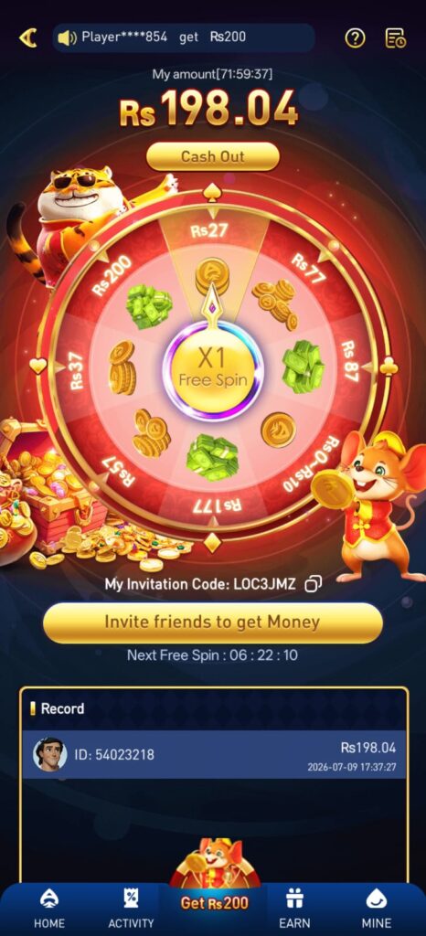 W9 Club daily rewards page
